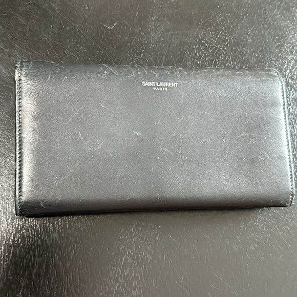 YSL Authentic Saint Laurent Studded Long Wallet - Picture 3 of 16